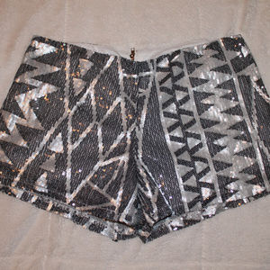 Crystal K Brand Size Large Sequin Shorts